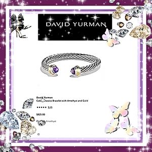 🔱2xHP DAVID YURMAN NEW! AUTH 7mm AMETHYST CUFF🔱M